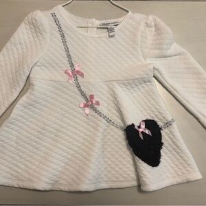 Kids Headquarters Girls Size 5 Outfit Set – Tunic Top & Heart Leggings